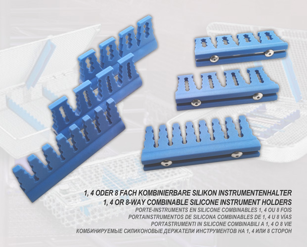 Soporte de silicona combinable de 1, 4 u 8 pliegues para cesto de colador completo, medio, tres cuartos, mini o dental